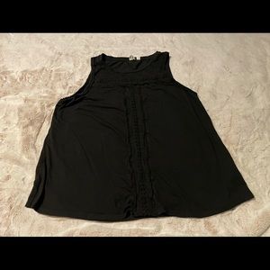 Black eyelet sleeveless top - Like New